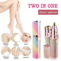 2 in 1 Eyebrow, Hair Remover, Painless Portable Precision Electric Eyebrow Hair Trimmer, Facial Hair Removal for Women, Epilator for women Eyebrows with LED Light-thumb3