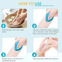 Crystal Hair ,Eraser for Women and Men, Magic Hair Eraser Crystal Hair Remover, Painless Exfoliation Hair Removal Tool for Arms Legs-thumb4