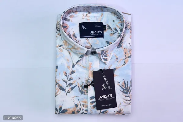 Stylish Multicoloured Rayon Long Sleeves Casual Shirt For Men