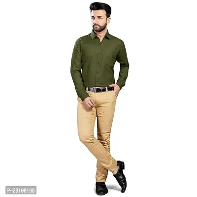 Stylish Sea Green Rayon Long Sleeves Casual Shirt For Men