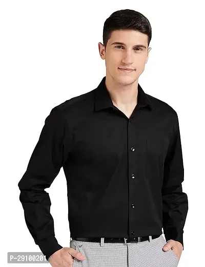 Stylish Black Rayon Long Sleeves Casual Shirt For Men-thumb0