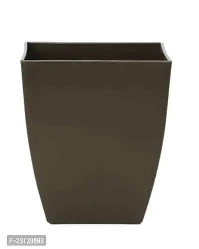 PHULWA 3'' Square Plastic Pot (Set of 4 Black Color pots)-thumb2