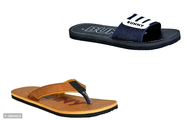 Crazy Bunny Mens Flip-flop Combo CBF0018+CBF0050