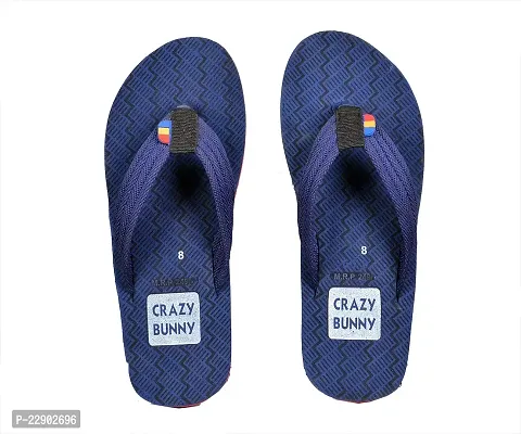 Crazy Bunny Men's Flip-Flop Slippers | Comfortable | Lightweight Slippers (Navy,10) (CBF0130-10)-thumb2