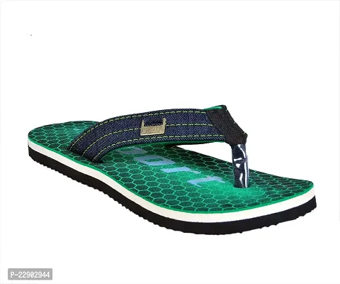 Crazy Bunny Men's Flip-Flop Slippers | Comfortable | Lightweight Slippers (Green,6) (CBF0090-6)-thumb2