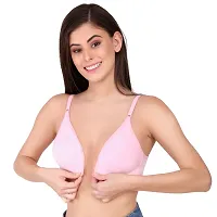 Stylish Solid Polycotton Bra for Women, Pack of 2-thumb1