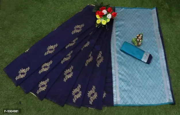 Classic Cotton Silk Jacquard Saree with Blouse piece