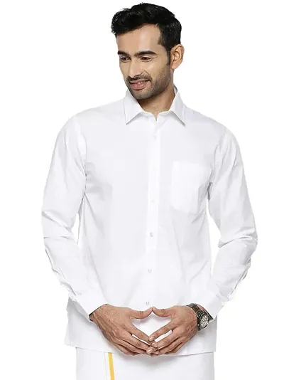 Trendy Cotton Long Sleeve Formal Shirt 