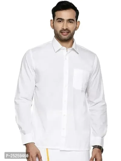 Classic Cotton Solid Formal Shirts for Men-thumb0