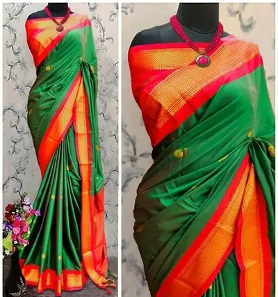 Fancy Silk Saree with Blouse Piece for Women