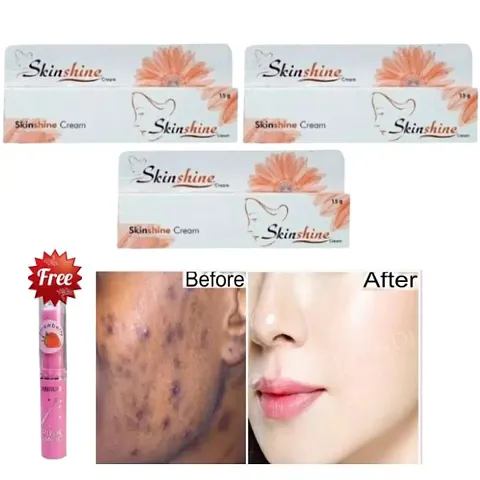 Skin shine face glowing cream  3 + pink magic 1