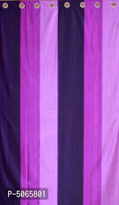 Designer Purple Polyester Solid Shaded Window Curtains- 1 Piece-thumb2