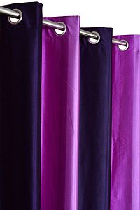 Designer Purple Polyester Solid Shaded Door Curtains- 1 Piece-thumb2