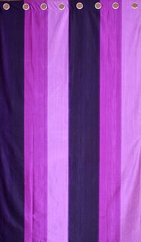 Designer Purple Polyester Solid Shaded Door Curtains-2 Pieces-thumb1