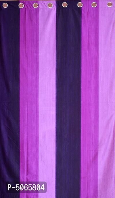 Designer Purple Polyester Solid Shaded Door Curtains-2 Pieces-thumb2