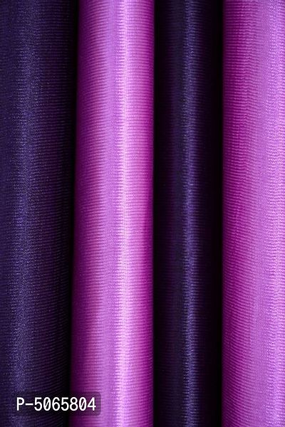 Designer Purple Polyester Solid Shaded Door Curtains-2 Pieces-thumb4