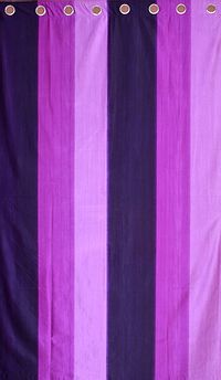 Designer Purple Polyester Solid Shaded Long Door Curtains-2 Pieces-thumb1