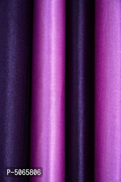 Designer Purple Polyester Solid Shaded Long Door Curtains-2 Pieces-thumb4