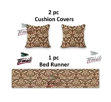 Bed Runner with Reversible Cushion Cover Decorative Scarf for Bedroom Hotel Wedding Room 18_90 in 16_16 in.-thumb2