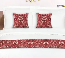 Bed Runner with Reversible Cushion Cover Decorative Scarf for Bedroom Hotel Wedding Room 18_90 in 16_16 in-thumb1