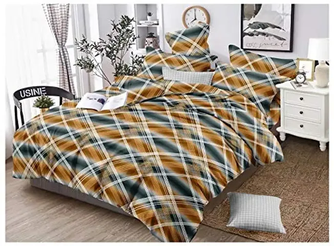 Geometric Print Cotton Queen Bedsheets