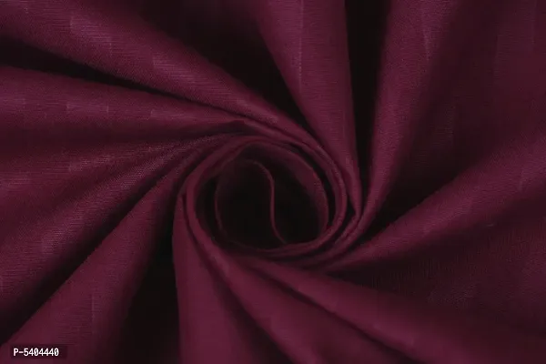 Maroon Glace Cotton Double Size Elastic Fitted Bedsheet With Two Pillow Covers-thumb3