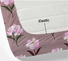 Comfortable Cotton Abstract King Size Bedsheet with Two Pillow Covers-thumb2