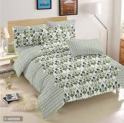 Cotton 1 Bedsheet 110*110 Inch with 2 Pillowcovers