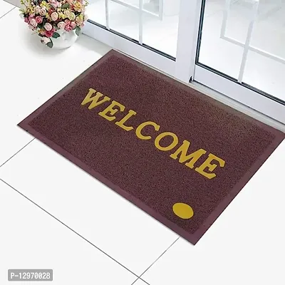 Temoli Anti Slip Door mats for Home Entrance Rubber Backing 40 x 60 CM, Brown