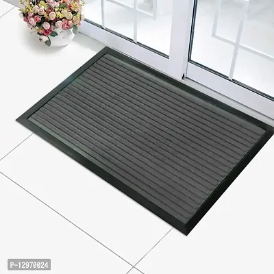 Temoli Anti Slip Door mats for Home Entrance Rubber Backing 40 x 60 CM, Grey