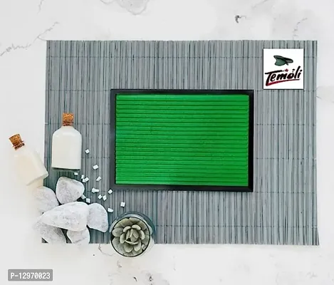 Temoli Anti Slip Door mats for Home Entrance Rubber Backing 40 x 60 CM, Green-thumb3