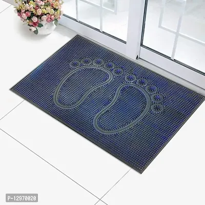 Temoli Anti Slip Door mats for Home Entrance Rubber Backing 40 x 60 CM, Blue