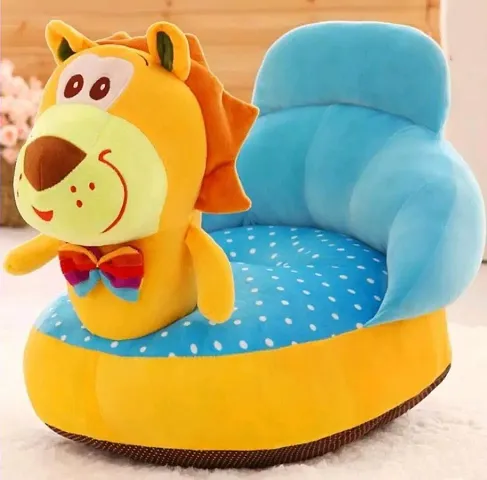 Hello Baby Kids Sofa Soft Plush Cushion Baby Sofa Seat Or Rocking Chair for Kids - 08 to 36 Months (Yellow)