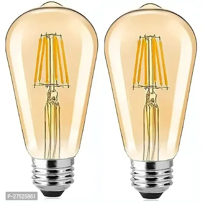 Gesto 4W E27 E26 Base Filament Bulbs , Edison Bulb , Filament Antique Bulb , 15000 Light Hours , Hanging Light Led Bulb Warm White 2700K Antique Vintage Filament Light Bulbs-thumb0