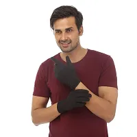 SSRS Sun Protection Cotton Hand Gloves for Men  Women/Hand Gloves for Multi-Purpose (Black-Pack of 4)-thumb4