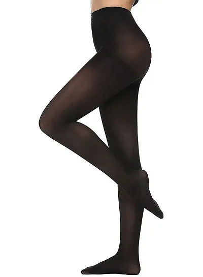 CLOUDWOOD Women High Waist Skin Stockings Fiber Excellent Stretch Sheer Tights Long Comfort Super Soft Pantyhose