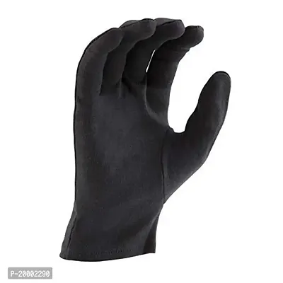 SSRS Sun Protection Cotton Hand Gloves for Men  Women/Hand Gloves for Multi-Purpose (Black-Pack of 2)-thumb3