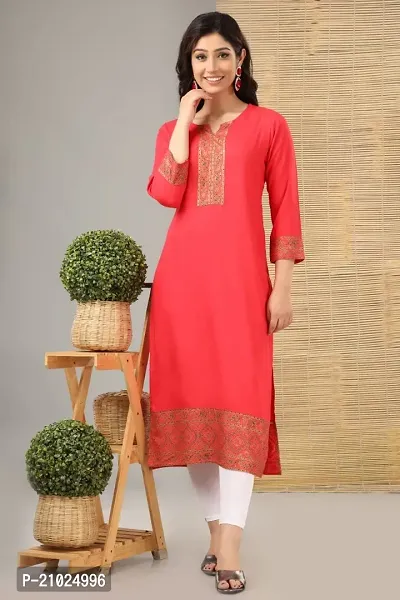 Women Rayon Kurta-thumb3