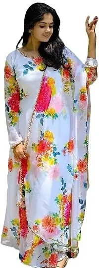 RINKI TEXTILE Women Applique Anarkali Kurta Multicolor-thumb2