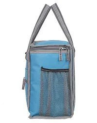 Right Choice Polyester Tiffin Box Carry Lunch Bag (Metallic Turquoise)-thumb2