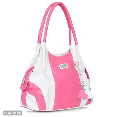 Right Choice Women's Handbag (White  Pink)-thumb0