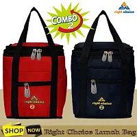 Right Choice Polyester Silk Multicolour Lunch Bag Combo for Men and Women (Multicolour)-thumb1