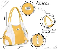 Right Choice Women's Handbag (393_Yellow  White)-thumb1