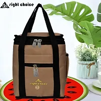 Right Choice Polyester Tiffin Box Carry Lunch Bag (Multicolor)-thumb1