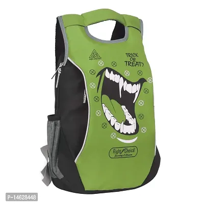 Right Choice Stylish tuff Quality College School Casual Backpack Bags Trick or Treat (Parrote Green Dante Vala 2073)