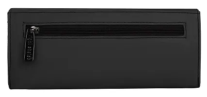 Right Choice Women's Faux Leather Hand Clutch Wallet (Black)-thumb1