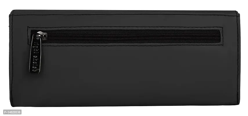 Right Choice Women's Faux Leather Hand Clutch Wallet (Black)-thumb2