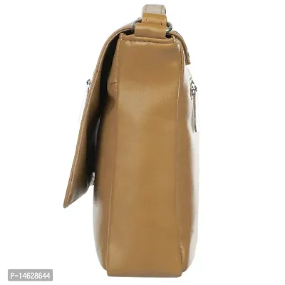 Right Choice Women's PU Leather Sling Bag (Tan)-thumb5
