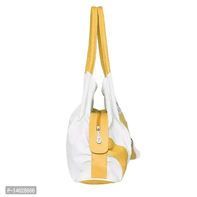 Right Choice Women's Handbag (393_Yellow  White)-thumb5