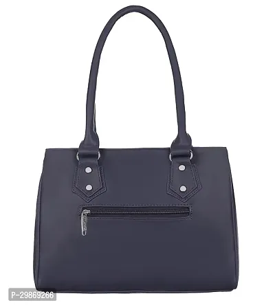 Stylish Black PU Self Pattern Handbag For Women-thumb2